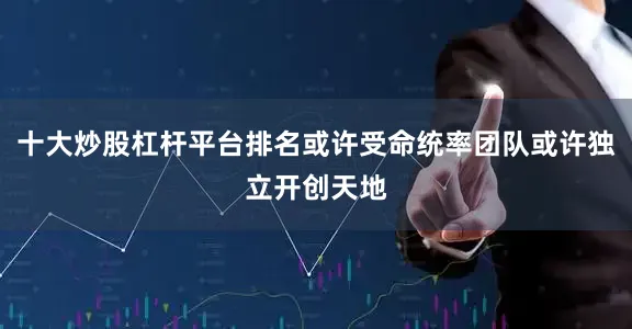 十大炒股杠杆平台排名或许受命统率团队或许独立开创天地