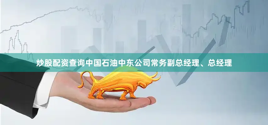 炒股配资查询中国石油中东公司常务副总经理、总经理